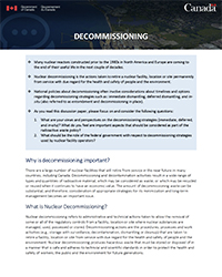 Decommissioning