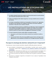Installations de stockage des déchets